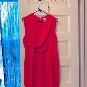 ASOS Red Jumpsuit Size 12 with cute buttons!